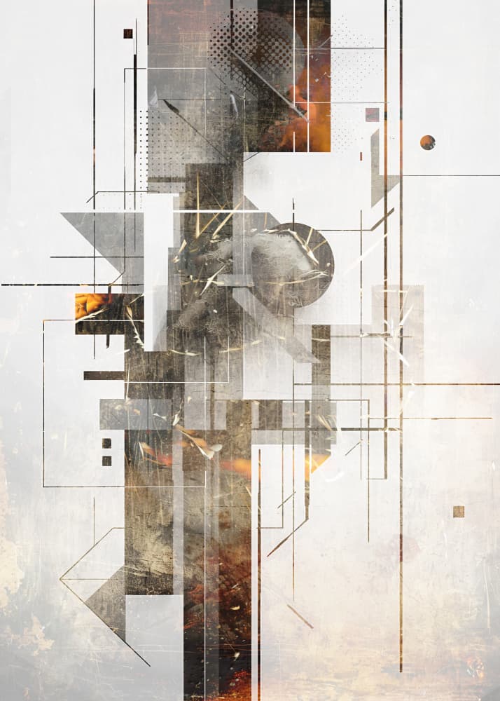 Abstract Architectural Layers by Rafal Kulik — canvas wall art