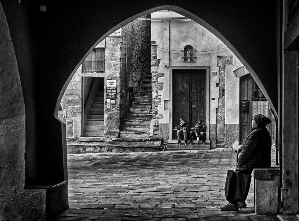 Quiet Street Archway by Angela Muliani Hartojo — canvas wall art