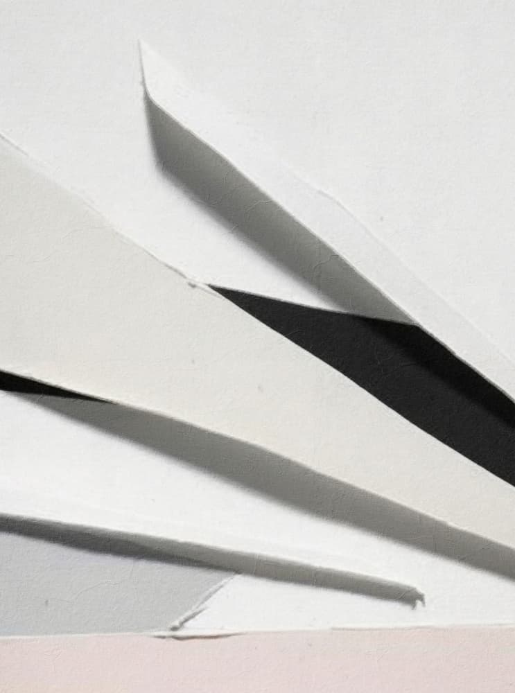Shadowed Geometric Folds by Alma — canvas wall art