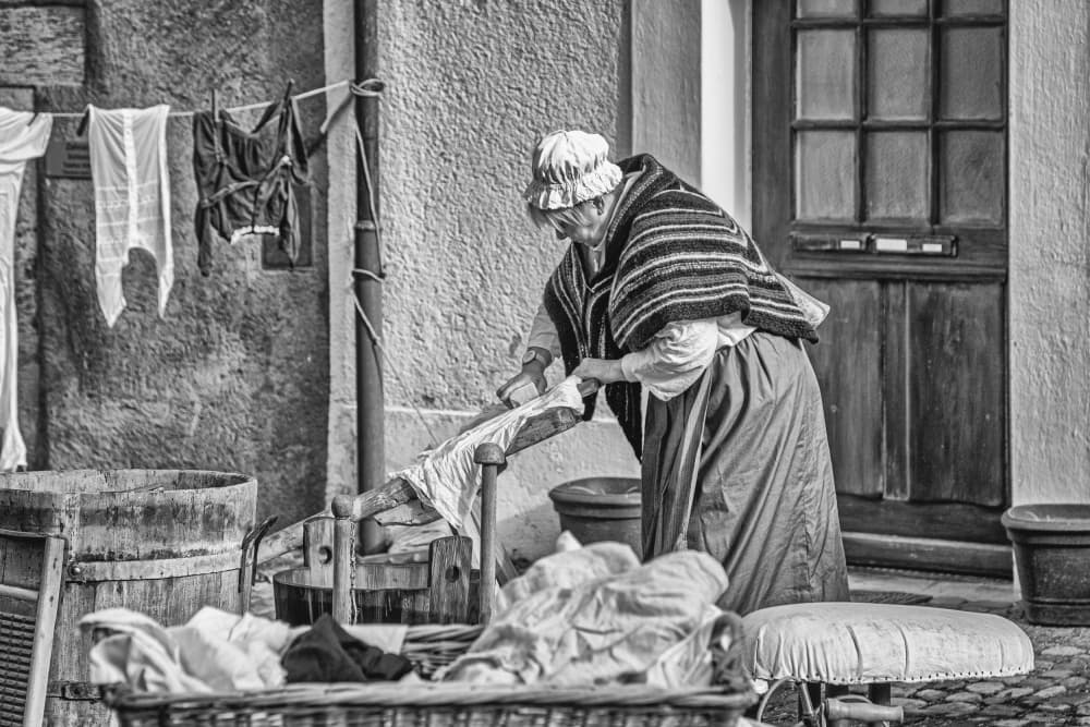 Traditional Wash Day by Urs Zimmermann — canvas wall art