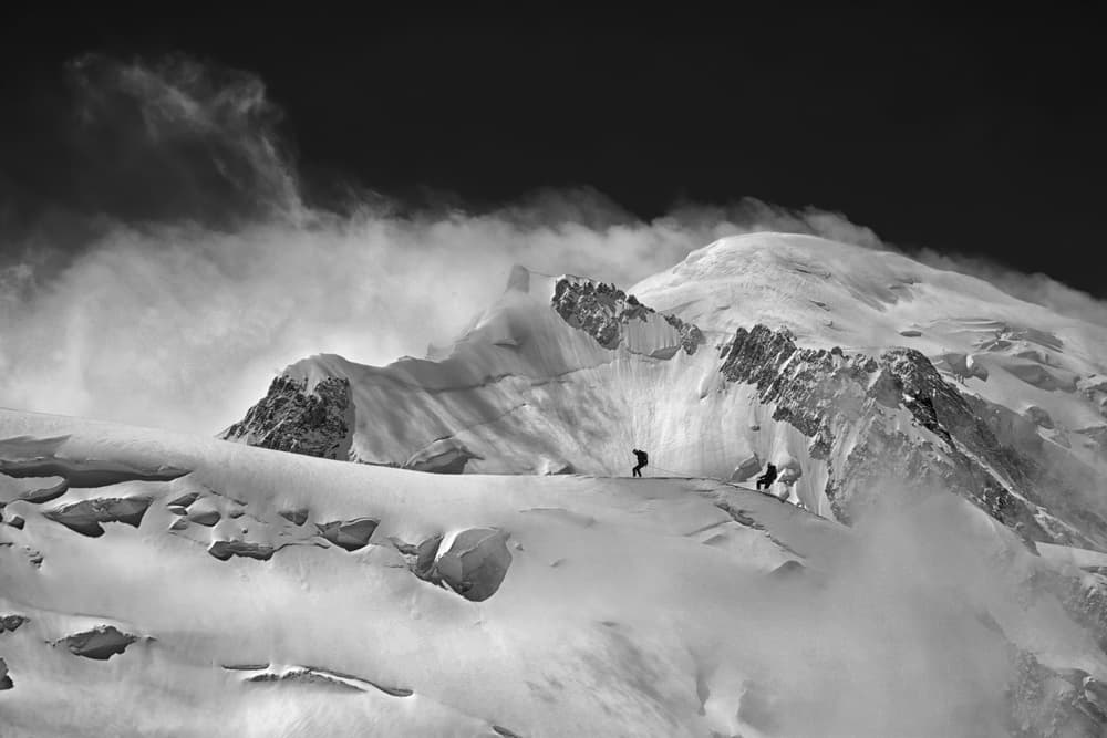 Snowy Mountain Ascent by Ralitsa Byalkova — canvas wall art