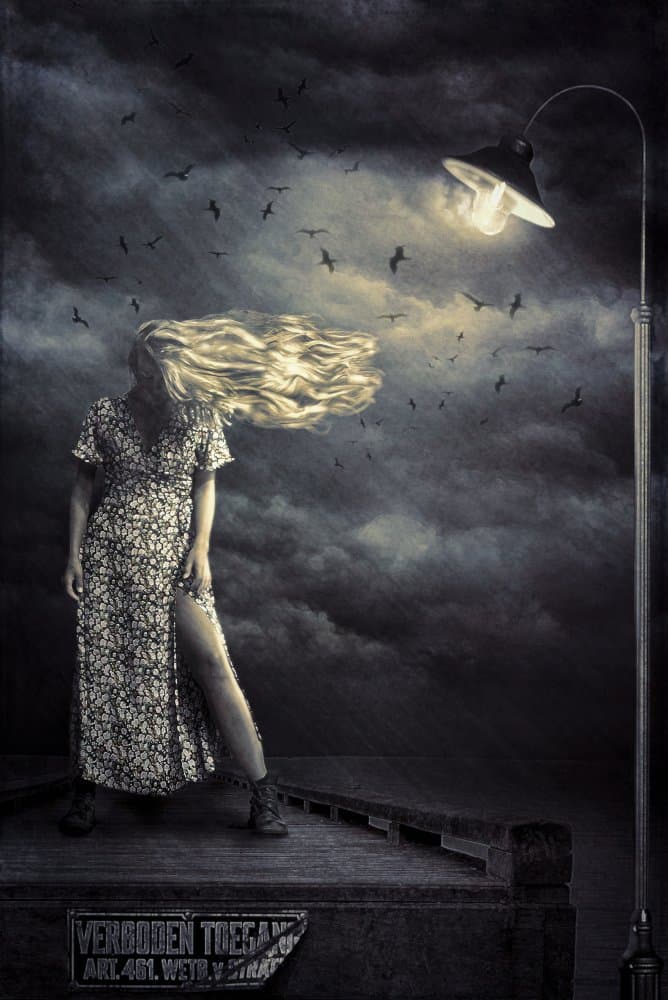 Windy Blonde Night by Peeters Jos — canvas wall art