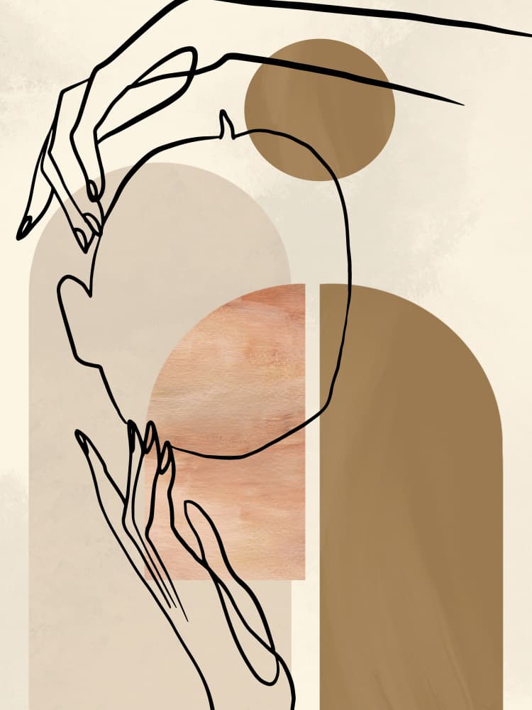 Elegant Embrace by Treechild — canvas wall art