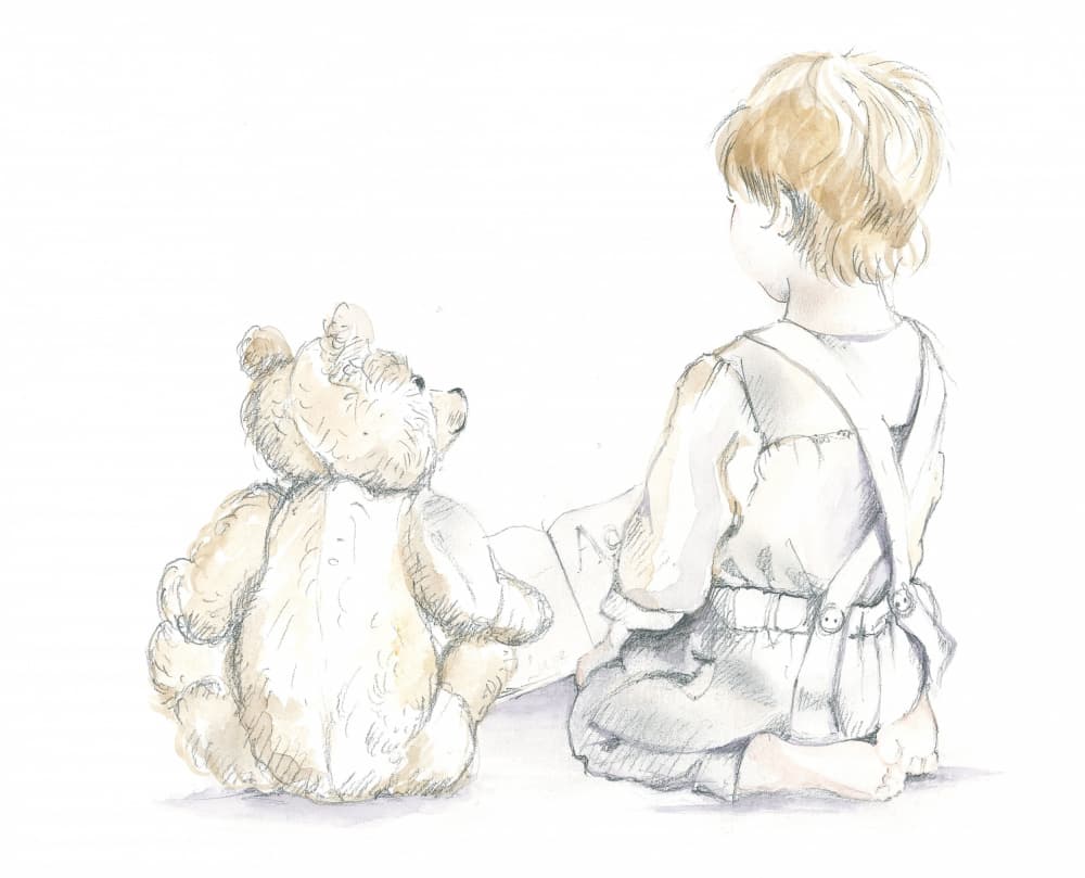Arthur and Teddy Learn the Alphabet by Isabelle Brent — canvas wall art
