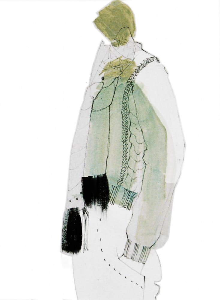 Minimalist Fashion Illustration by Doris Schmitz — canvas wall art