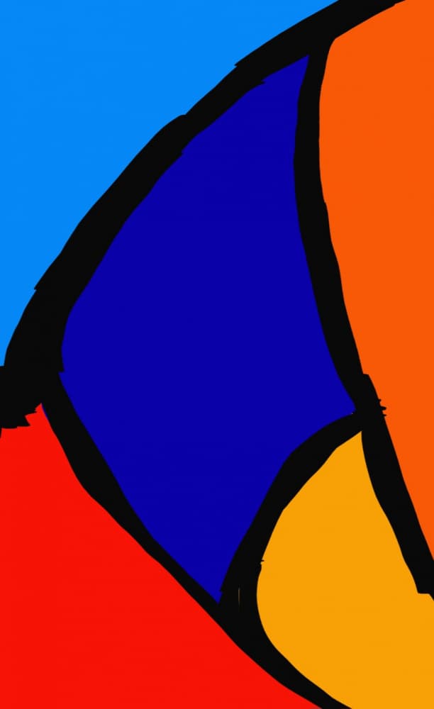 Bold Color Blocks by Olea Huuska — canvas wall art