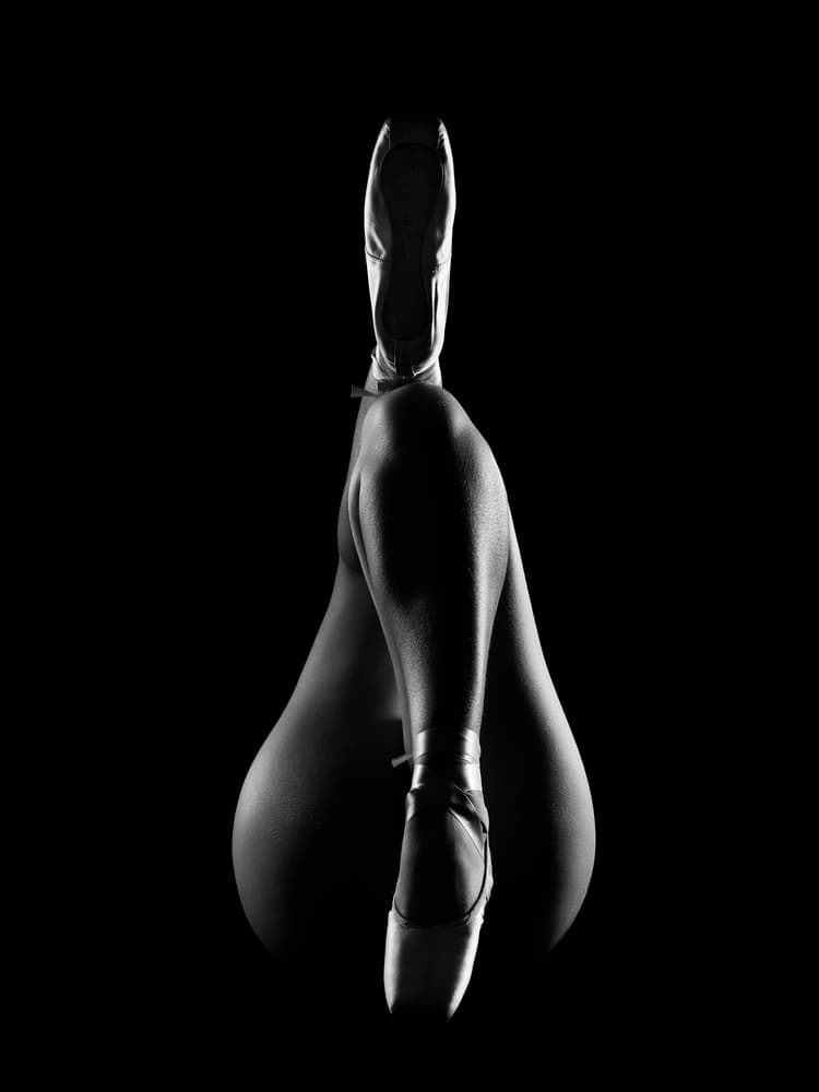 Elegant Ballet Form by Jackson Carvalho — canvas wall art