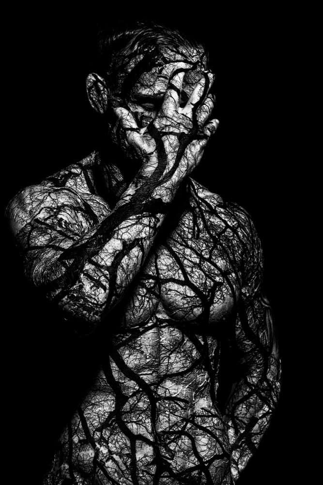 Human Tree Branches by mario lotzin / uwe friessner — canvas wall art