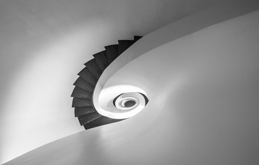 Modern Spiral Staircase by Holger Schmidtke — canvas wall art
