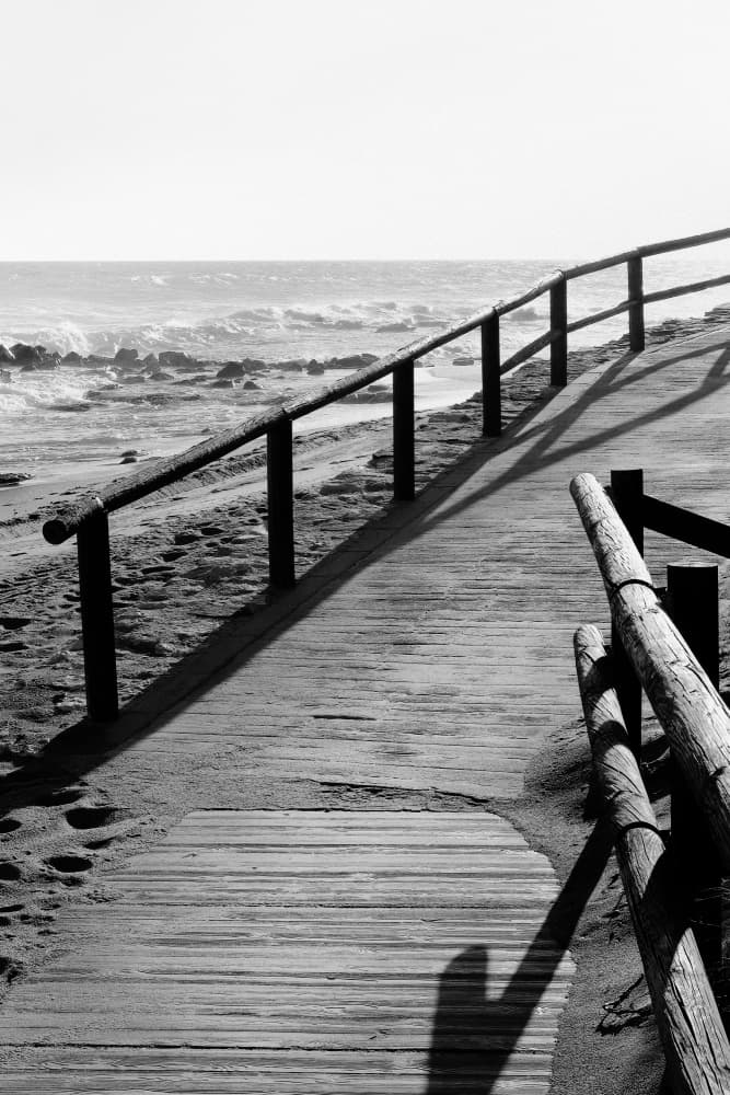 Coastal Path Shadows by Pictufy Studio III — canvas wall art