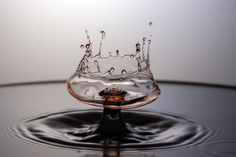 Liquid Crown Collision by Yousef Sayadi — canvas wall art