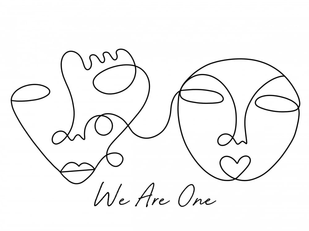 We Are One by Shatha Al Dafai — canvas wall art