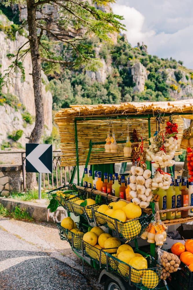 Coastal Lemon Stand by Bethany Young — canvas wall art