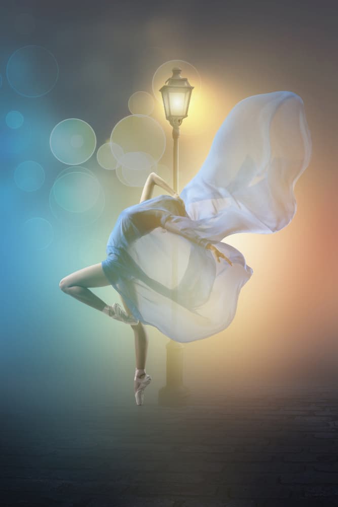 Ethereal Ballet Under Light by Ajar Setiadi — canvas wall art