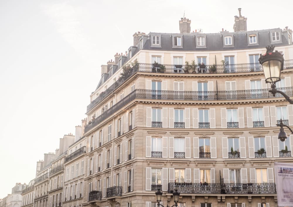 Elegant Parisian Architecture by Talitha McQueen — canvas wall art
