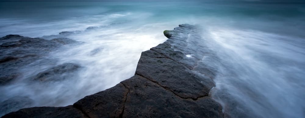 Misty Ocean Coast by Jorge Feteira — canvas wall art