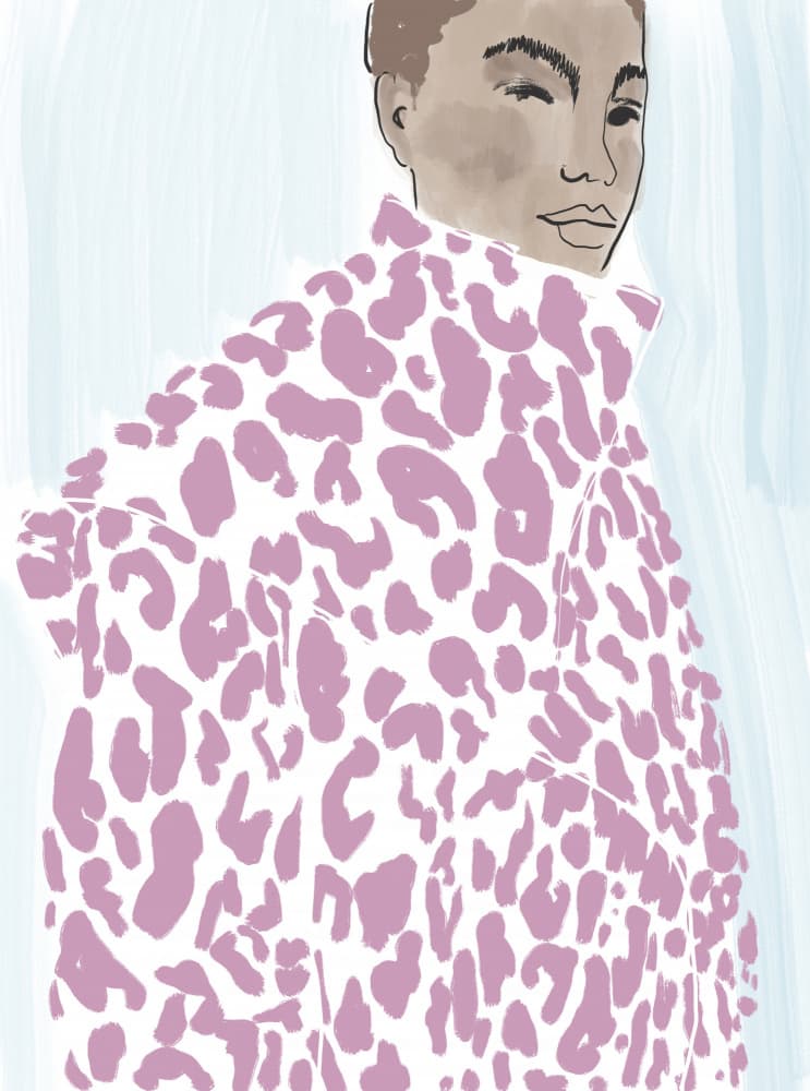 Pink Leopard Fashion by Beate Tubach — canvas wall art