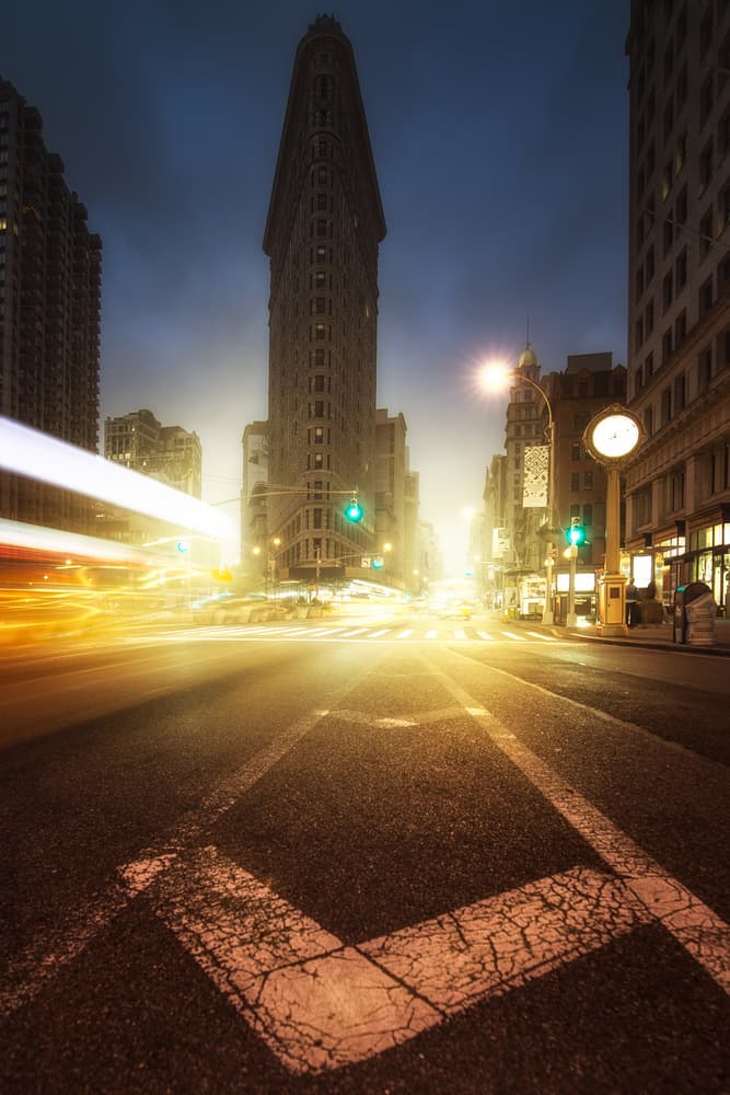 New York City Night by David Martin Castan — canvas wall art