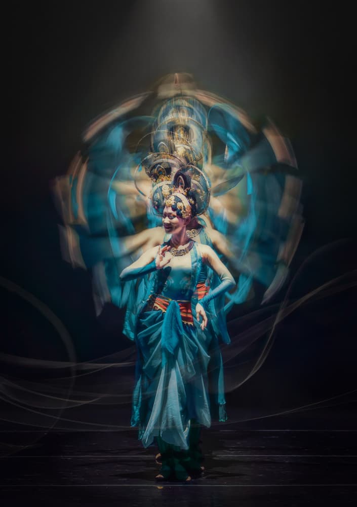 Ethereal Blue Dancer by Mia Meng — canvas wall art