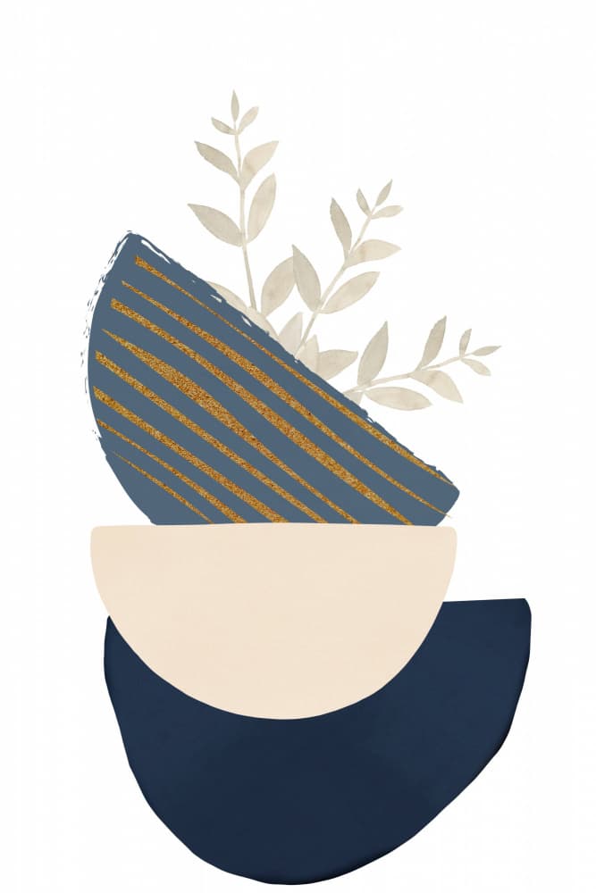 Modern Botanical Balance by Sally Ann Moss — canvas wall art