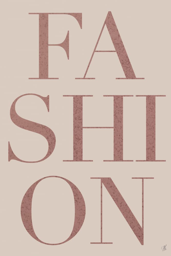 Elegant Fashion Typography by Anne-Marie Volfova — canvas wall art