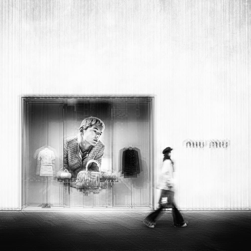Fashion Window Walker by Aidong Ning — canvas wall art