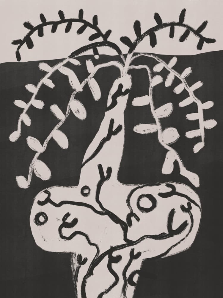 Stylized Botanical Tree by Little Dean — canvas wall art