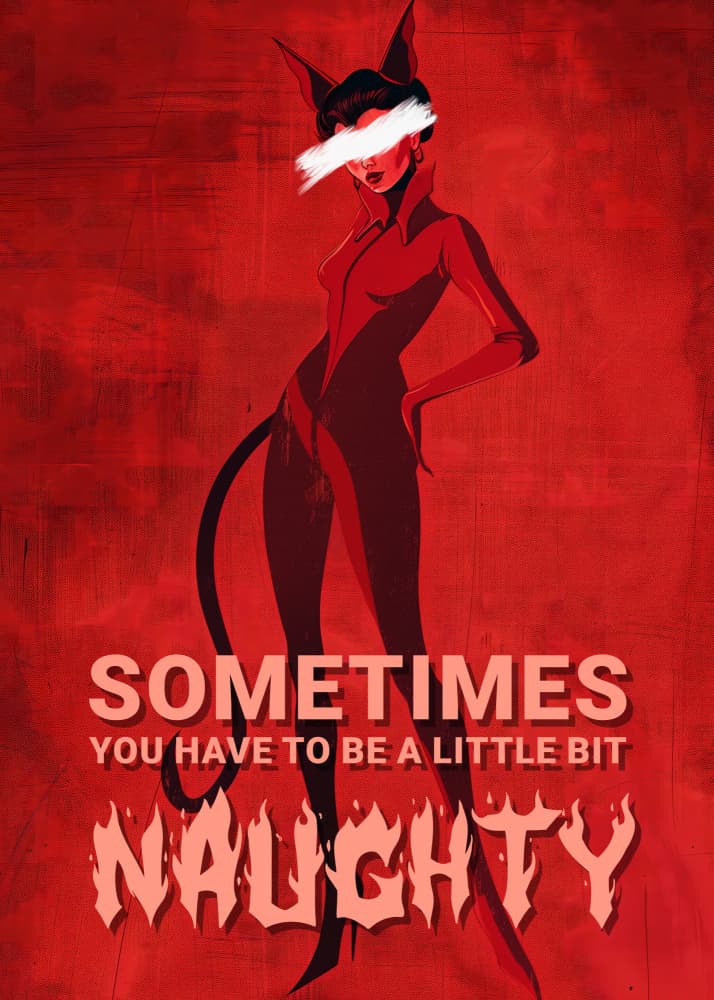 Naughty Red Temptress by Andreas Magnusson — canvas wall art