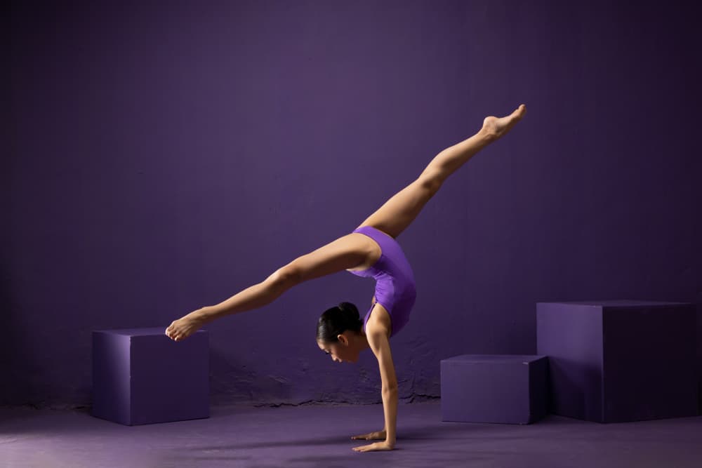 Gymnast Handstand Split by Lisdiyanto Suhardjo — canvas wall art