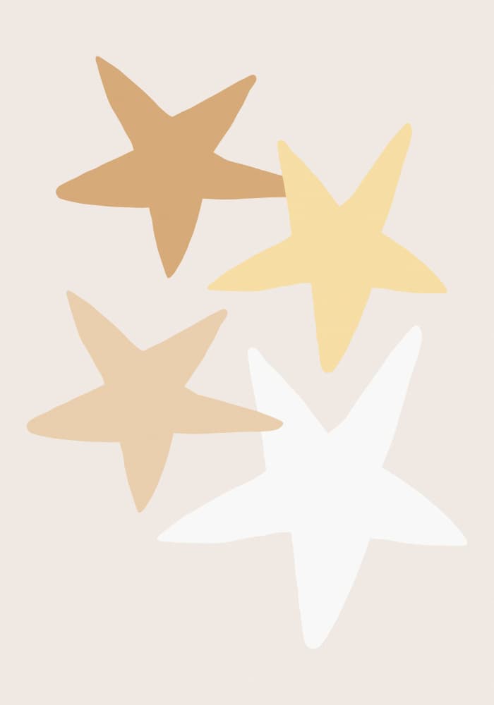 Dreamy Neutral Stars by Pictufy Studio — canvas wall art
