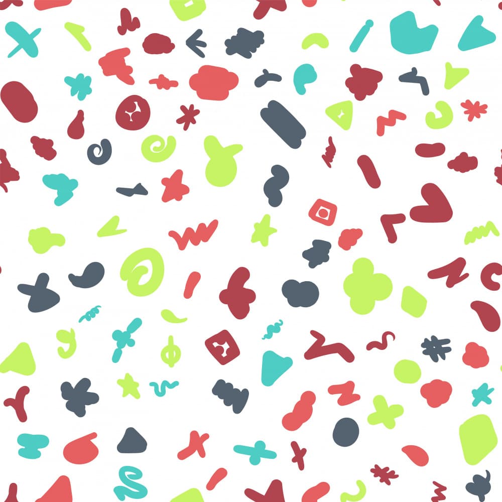 Colorful Doodle Pattern by Marika Barsrsind — canvas wall art