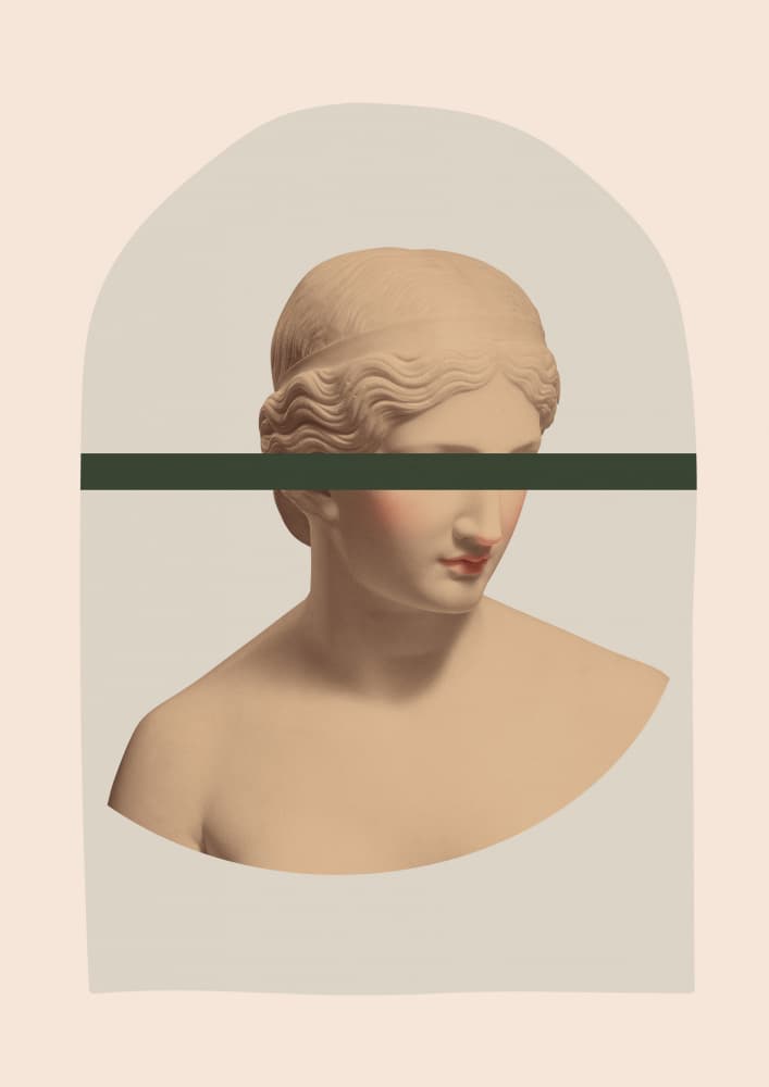 Elegant Classical Bust by Talitha McQueen — canvas wall art