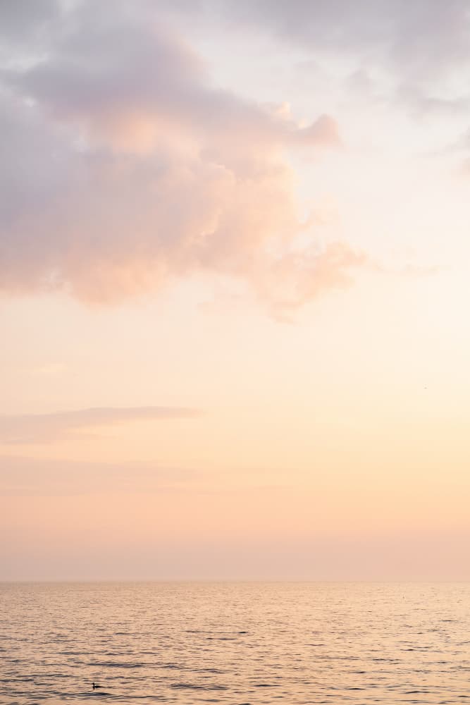 Pastel Ocean Glow by Henrike Schenk — canvas wall art