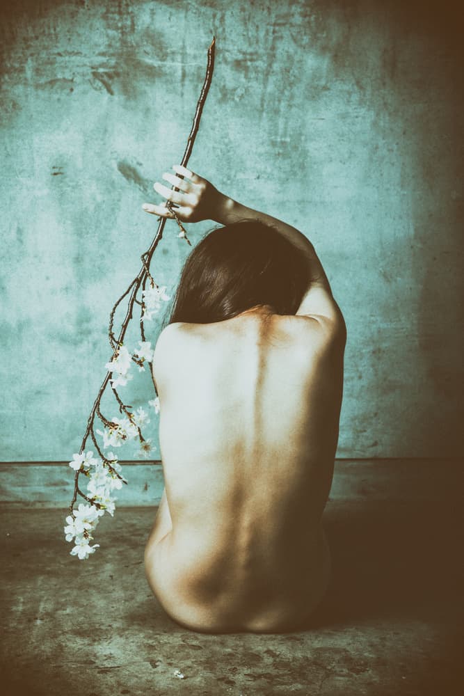 Melancholy Blossom Back by Daisuke Kiyota — canvas wall art
