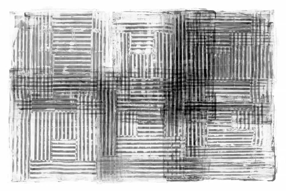 Abstract Textured Grid by cartissi — canvas wall art