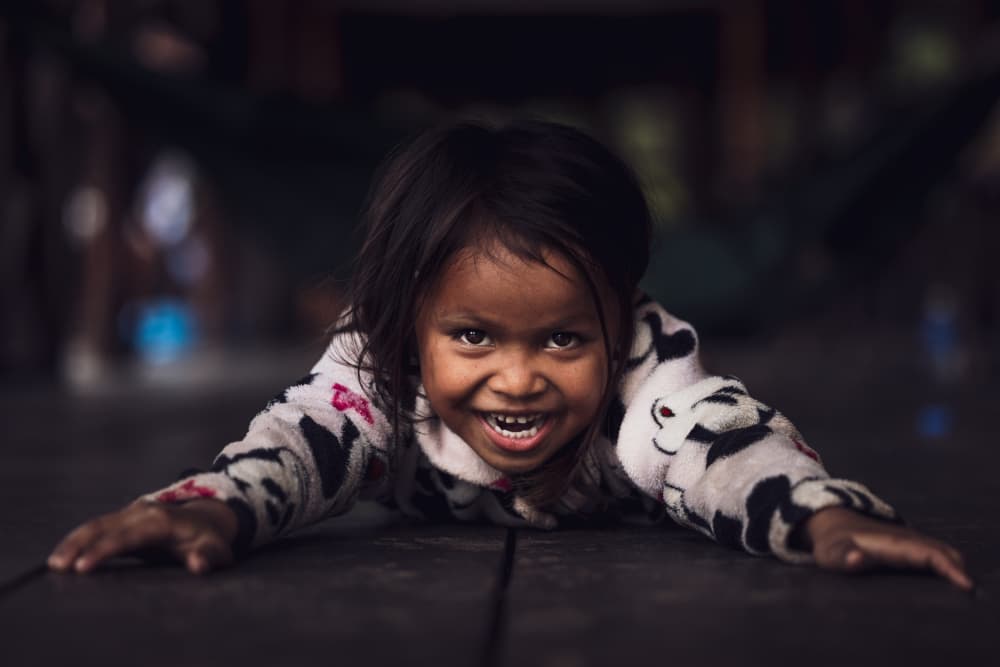 Happy Smiling Child by Marco Tagliarino — canvas wall art
