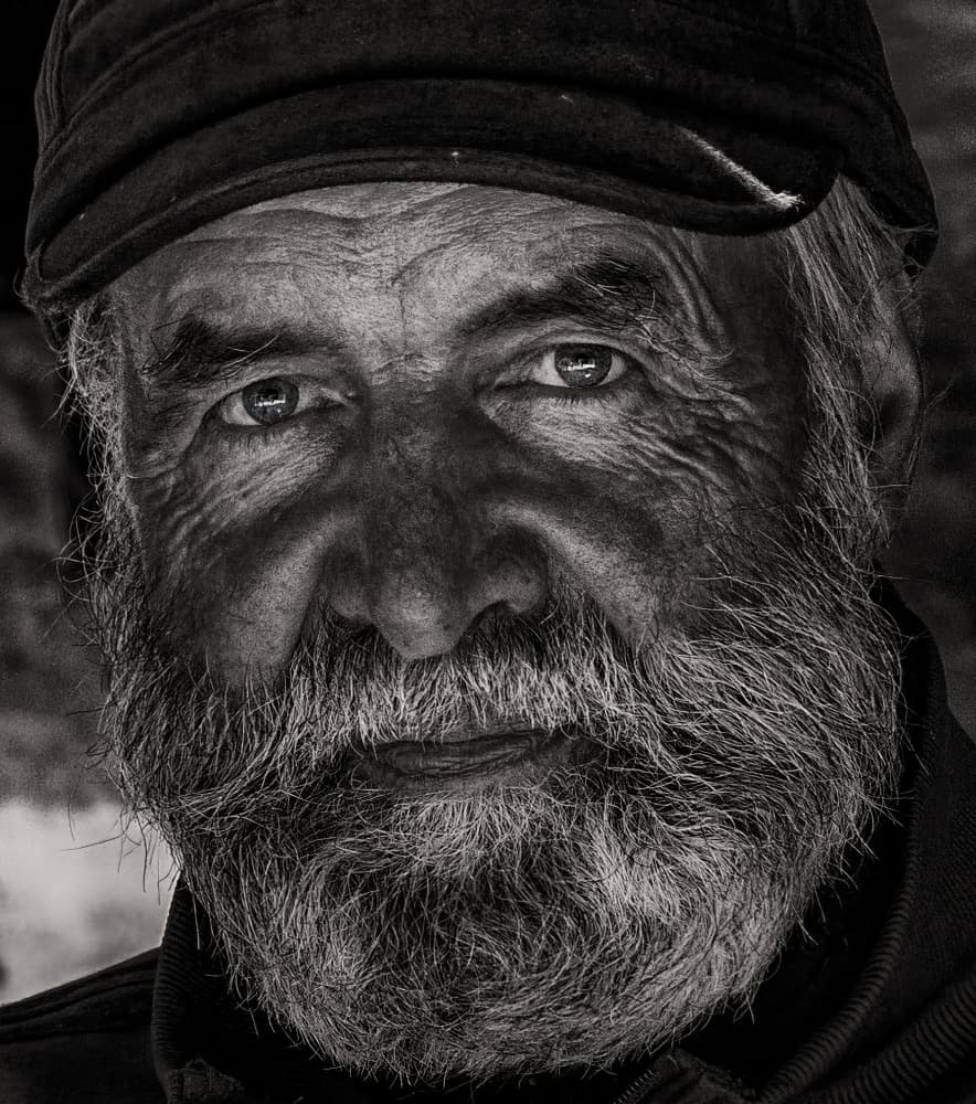 Dramatic Bearded Man by Dimitar Genchev — canvas wall art