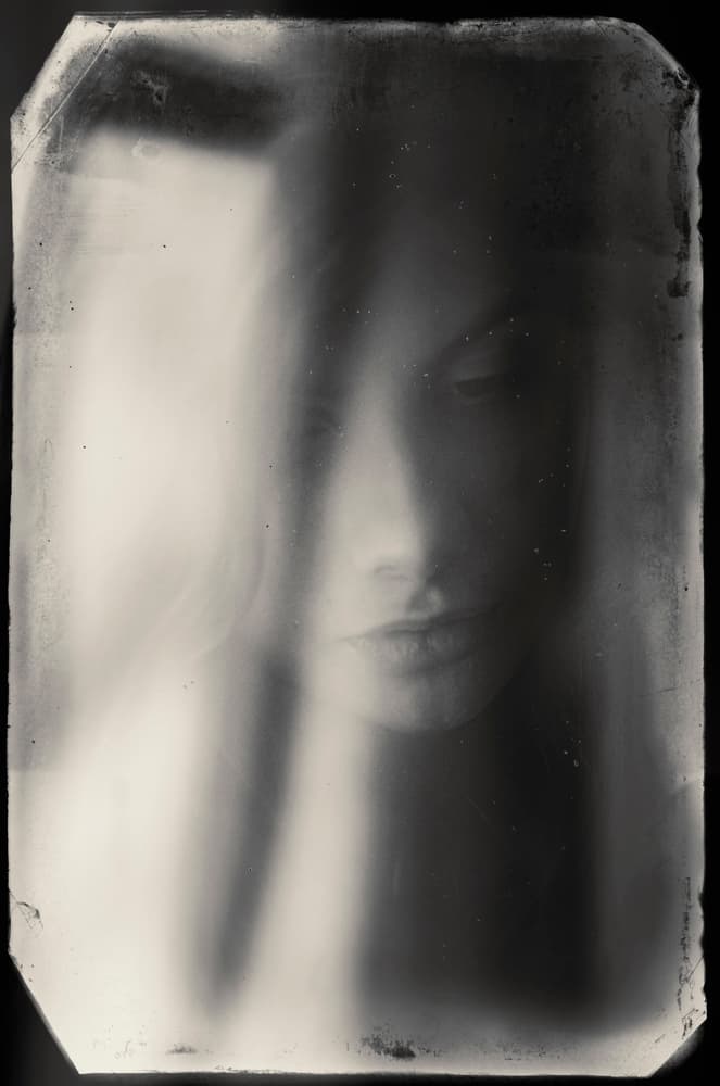 Pensive Shadowed Face by Desislava Ignatova — canvas wall art