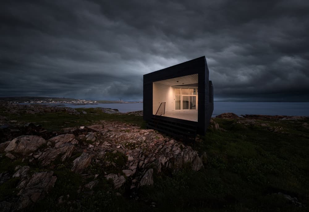 Dramatic Coastal Retreat by Larry Deng APA — canvas wall art