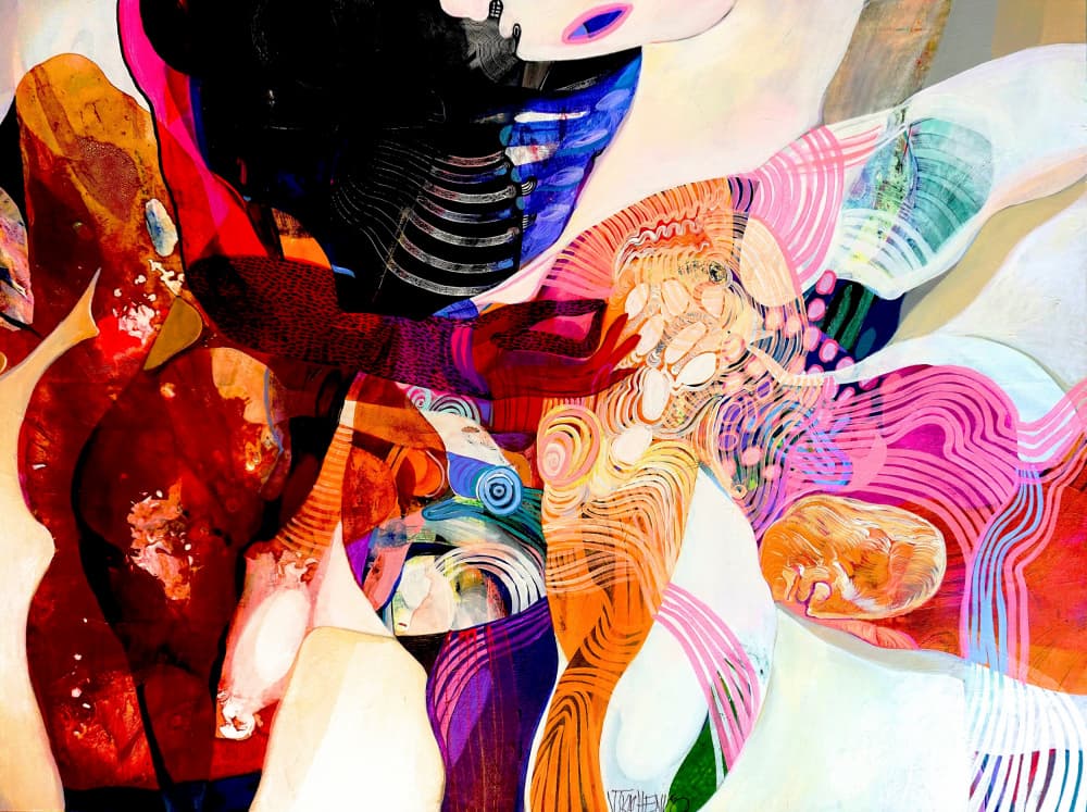 Vibrant Abstract Flow by Victor Tkachenko — canvas wall art