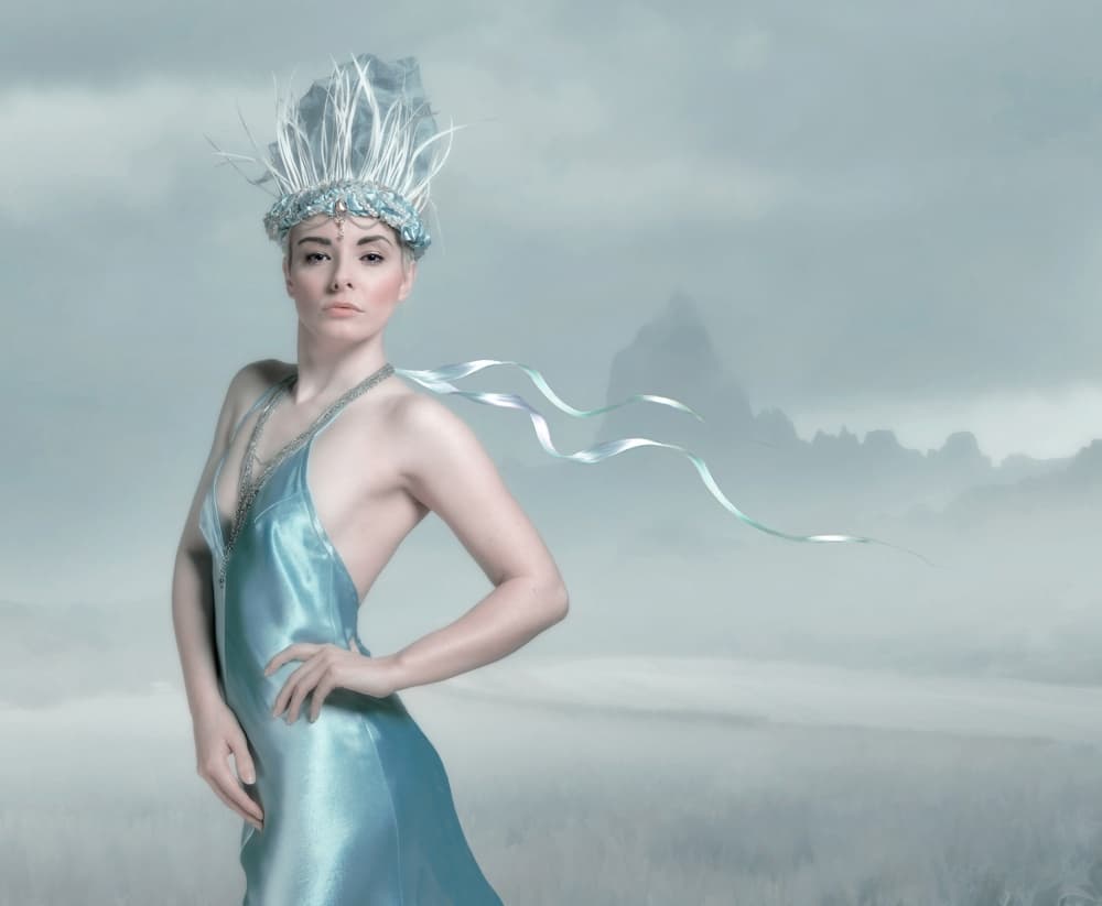 Regal Ice Queen by Joan Blease — canvas wall art