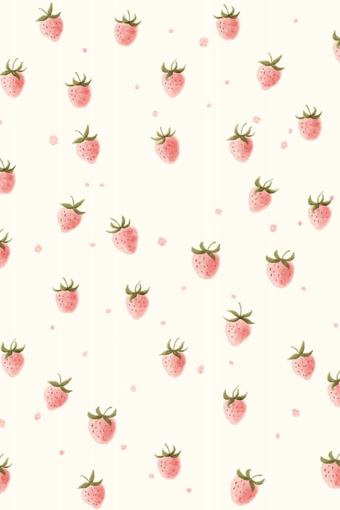 Sweet Strawberry Scatter by Xuan Thai — canvas wall art