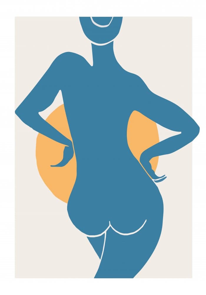 Abstract Female Silhouette by Pictufy Studio II — canvas wall art