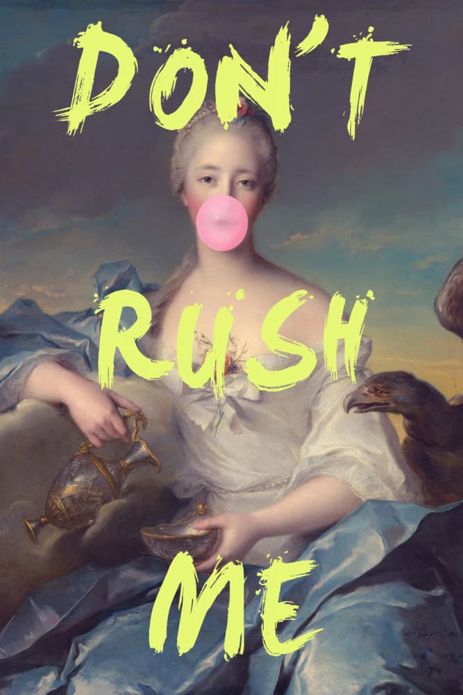 Sassy Bubblegum Portrait by Talitha McQueen — canvas wall art