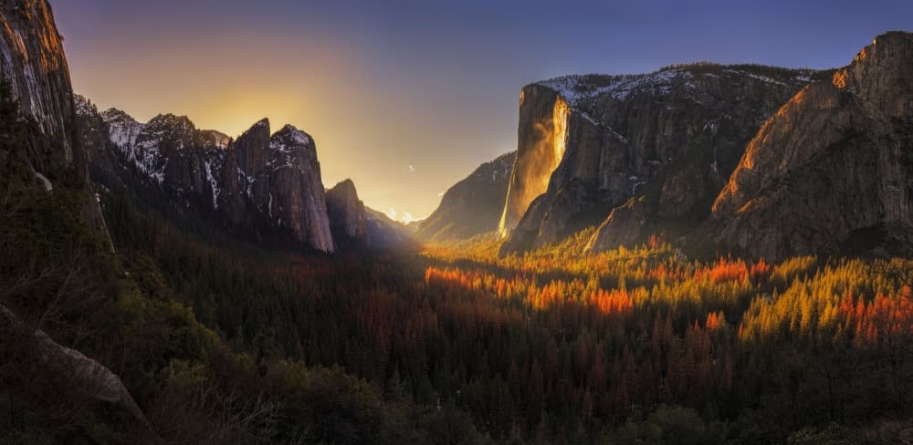 Golden Valley Sunset by Yan Zhang — canvas wall art