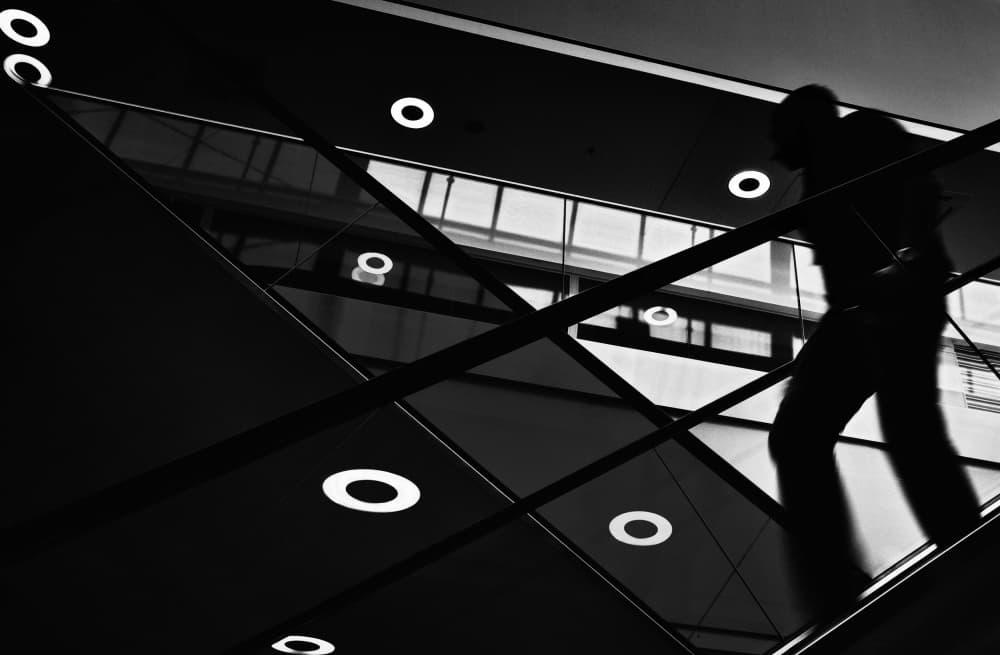 Ascending Urban Silhouette by Samanta Krivec — canvas wall art