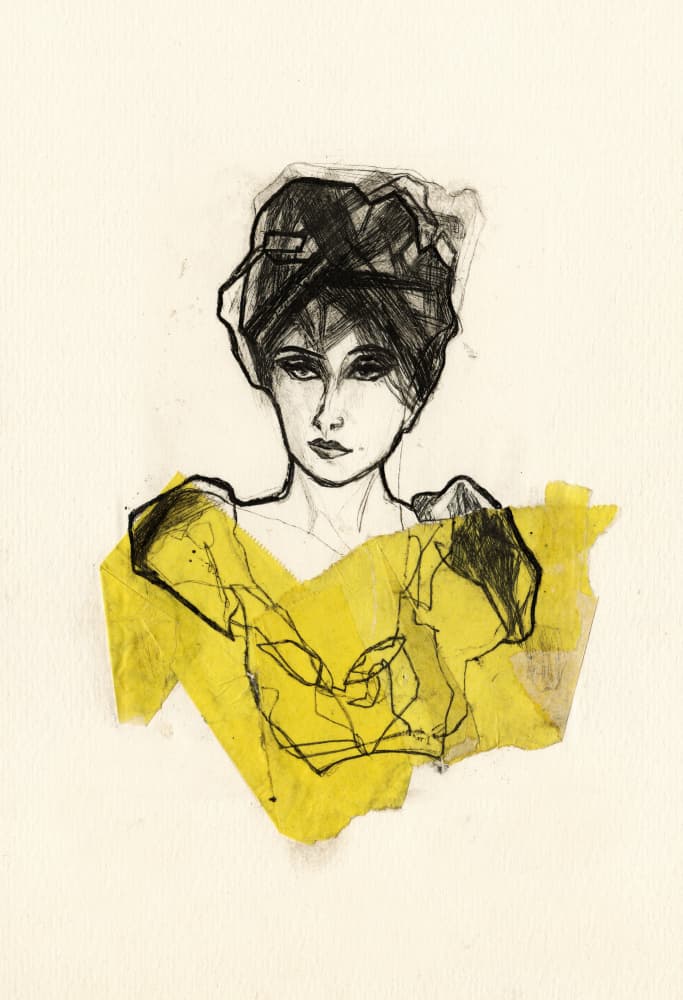 Modern Turban Fashion by Ute Rathmann — canvas wall art