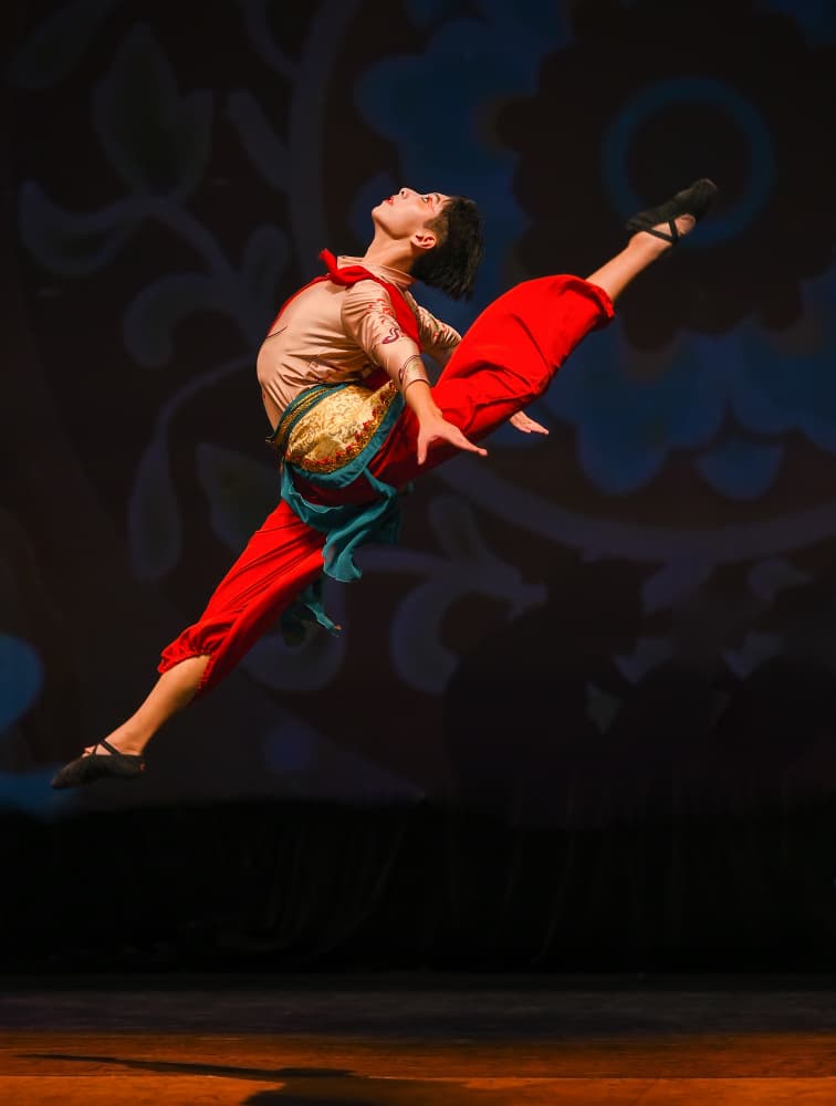 Dancer's Powerful Leap by Yuanwei Zuo APA — canvas wall art