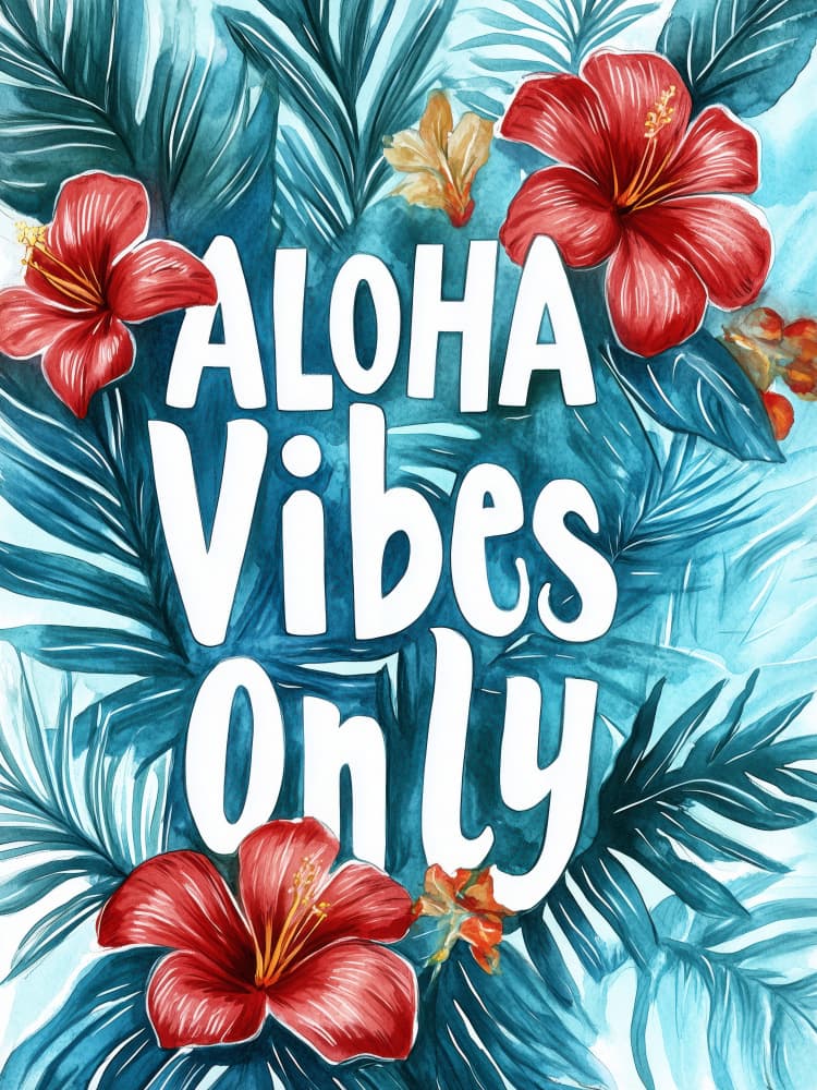 Aloha Serenity by Treechild — canvas wall art