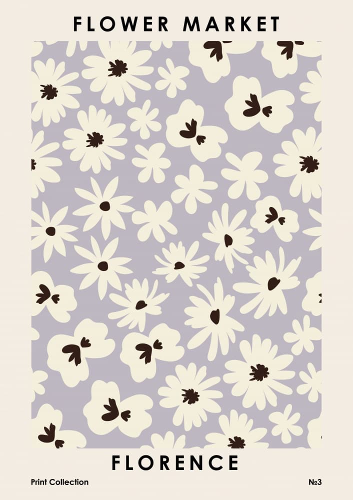 Flower Market Florence by NKTN — canvas wall art
